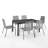 Asya Bettis 6 - Person 60" Long Dining Set