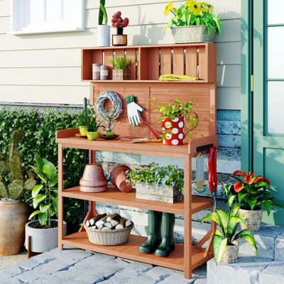 Emmauel Solid Wood Potting Bench