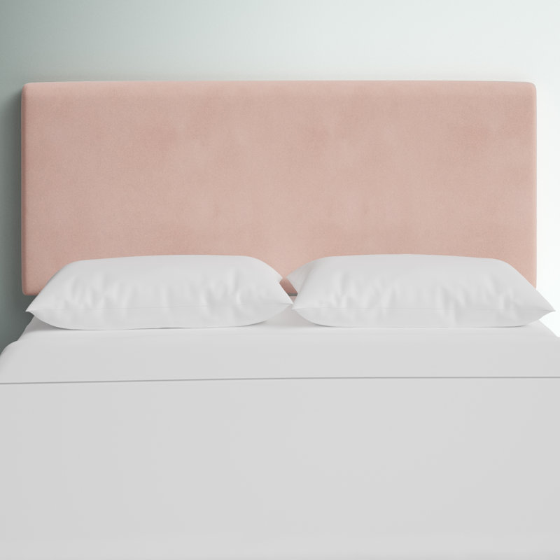 Tête de lit tapissier Hetherington, Très grand, Velours performance rosé classique