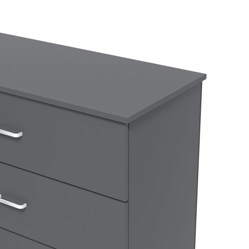 Allyannah 5 Drawer 47.2'' H Dresser, Graphite Gray