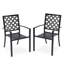  Ensemble de 2 chaises de patio