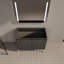 Base de meuble-lavabo autoportant 36 po, armoire de rangement moderne avec portes à fermeture douce, support en bois sans évier, chêne foncé