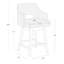 Tabouret de comptoir pivotant 26 po Bethine-1203329569