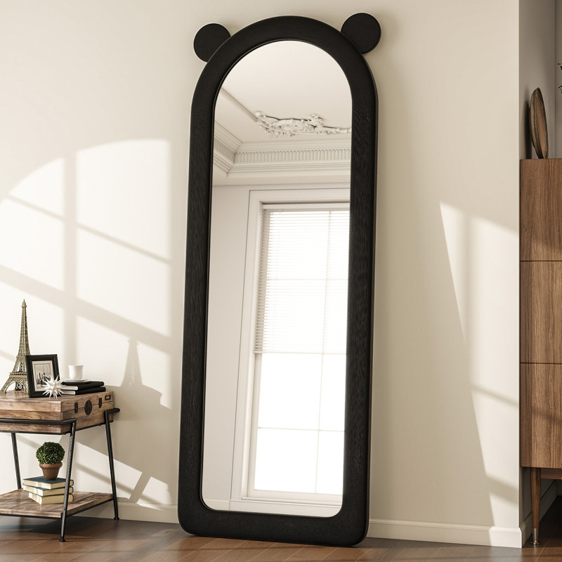 Miroir de plancher en flanelle arqué H 63 po x l 24 po Leblanc , Noir
