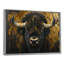 Portrait de bison noir et or I - décoration murale bison-1781603578-1781603571