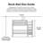 Space-Saving Semicircle Bunk Bed With Attached Storage Bag, 13.4" Safety Rail & Stable Ladder, Black Twin Size Metal Bunk, No Box Spring
