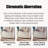 White Solid + Manufactured Wood Accent Cabinet-848696338
