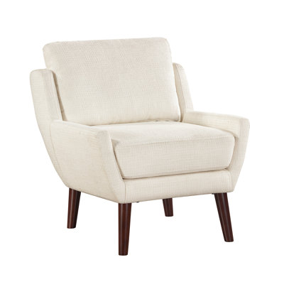 1pièce beige siège d'appoint de coussin de chaise rembourrage en chenille style confortable pieds en bois massif meubles de maison contemporains