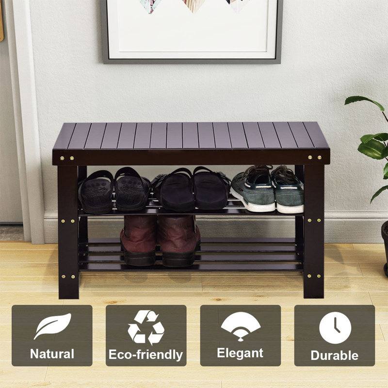Aynslee Solid Wood Storage Bench