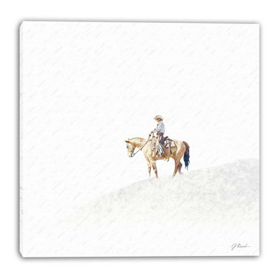 «Distant Rider», art mural sur toile tendue