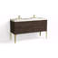 Avila 60" W Freestanding Double Bathroom Vanity with Dean Leg-1491364632-1491364633-1491364635