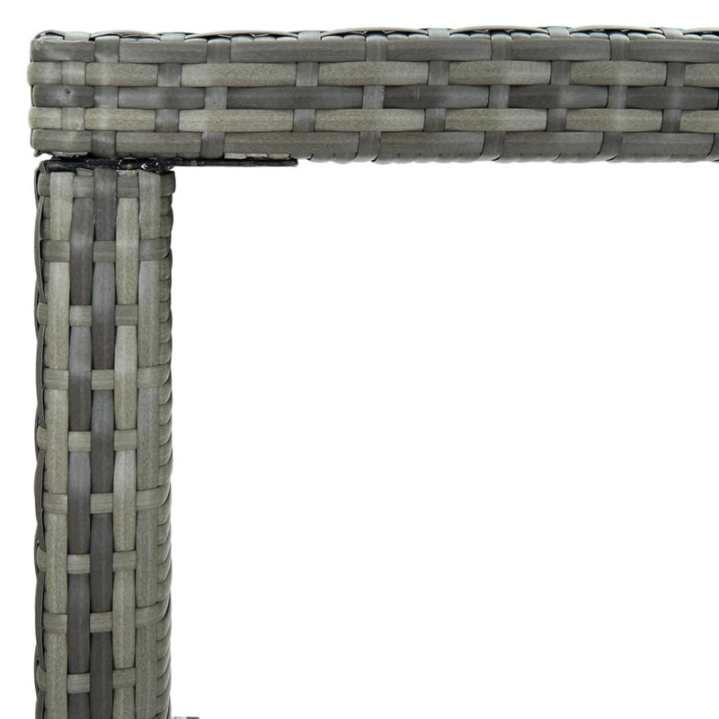 Mamers Bar Table, Gray, 51.2" L x 23.6" W x 43.3" H
