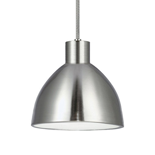 Chroma Pendant Light, Brushed Nickel, 130.75" H x 11.75" W x 11.75" D