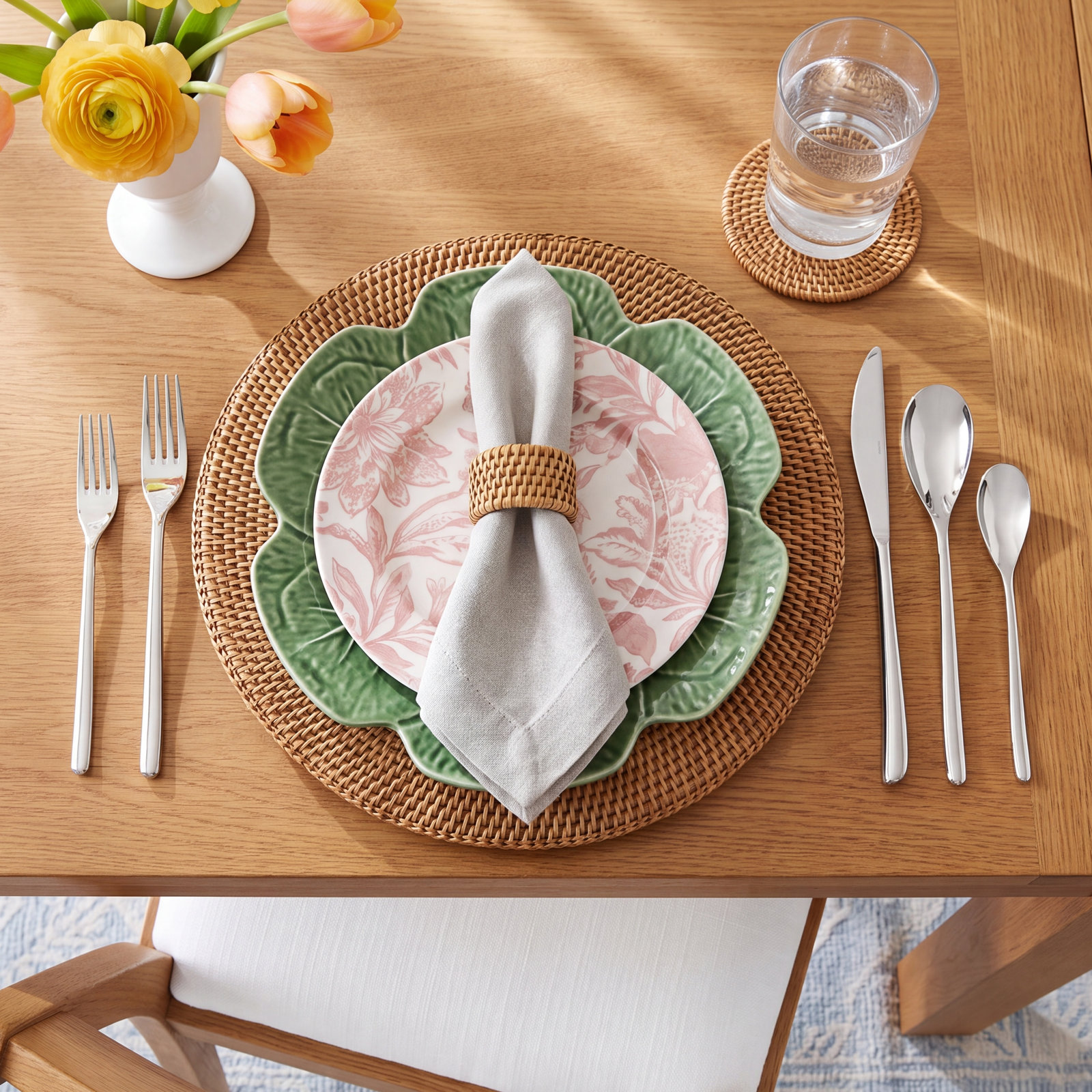 Fortessa Dragonfly  Stainless Steel Flatware Set, Service for 1