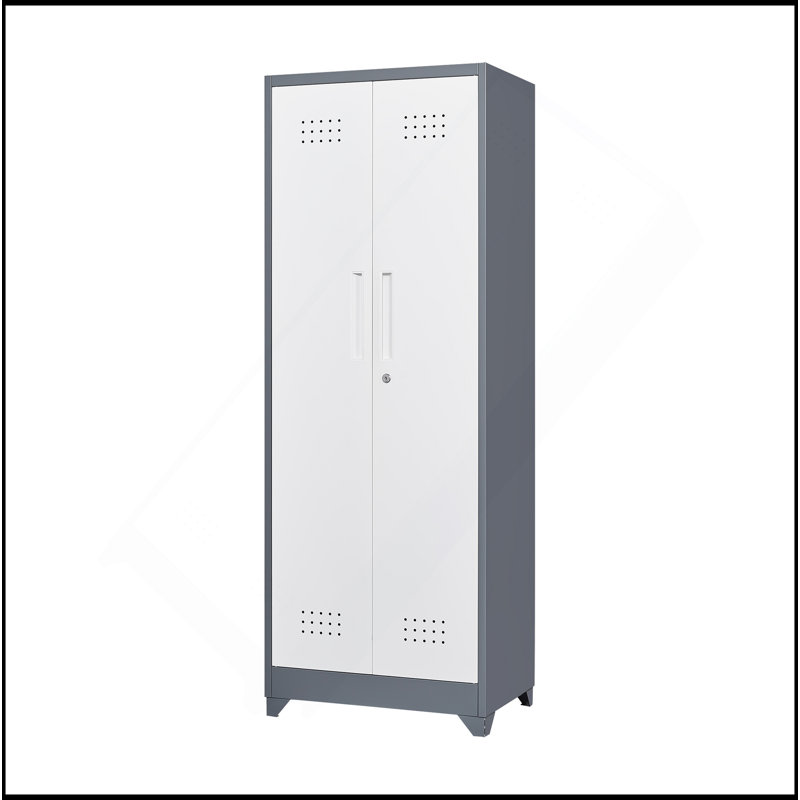 Armoire de rangement polyvalente en métal avec porte verrouillable pour divers espaces