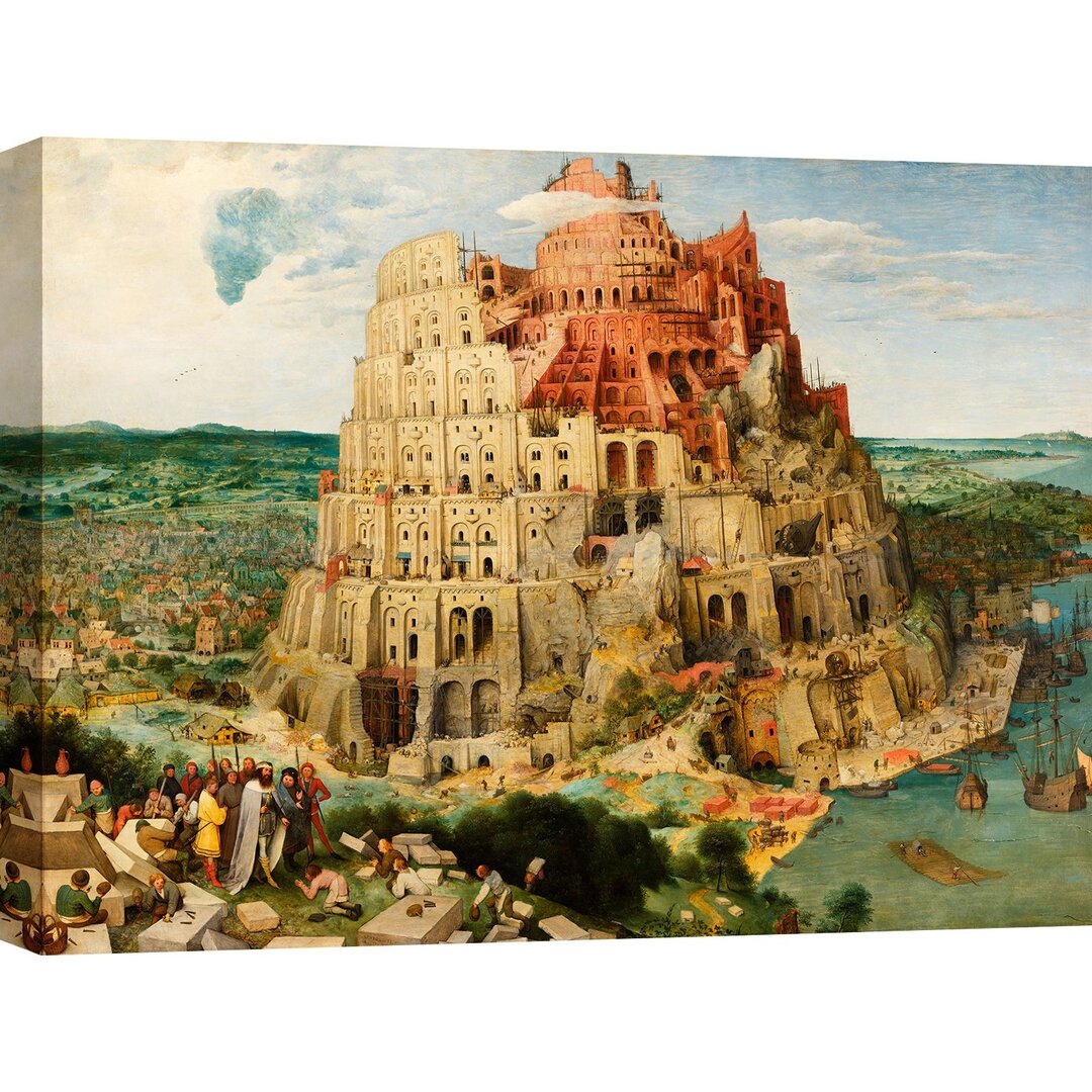 Leinwandbild - Gemälde „The Tower of Babel” von Pieter Bruegel the Elder