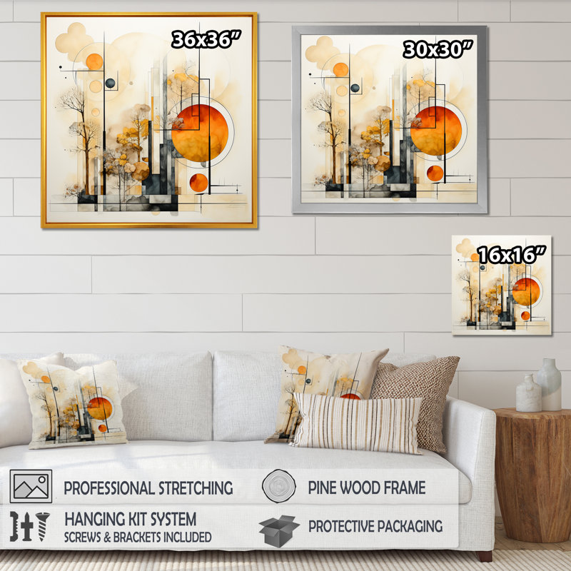 «Serene Autumn Lansdcape I», reproduction sur toile, Toile tendue, 24" H x 24" W