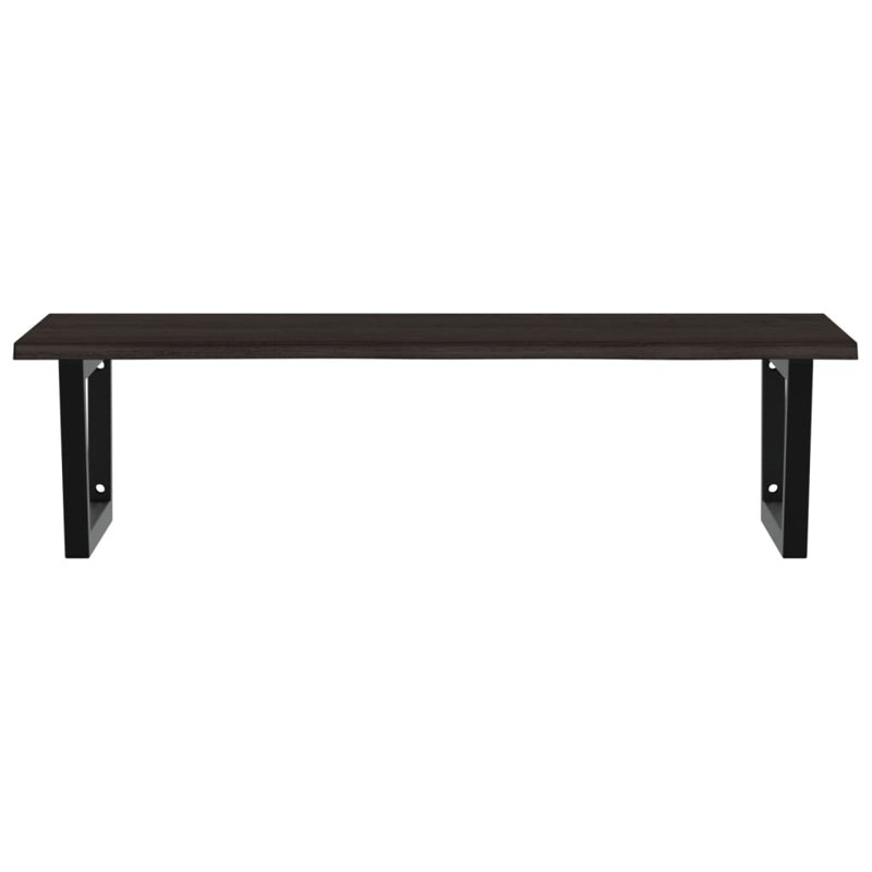 Bricola 100cm Solid Wood Bathroom Vanity Top, Black