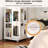 4 All Rotating Bookshelf, 360 Wheels, Large Size, White Finish, Easy To Put Together, Optimal Book Storage Color, Modern Design, High Durability, Simple Assembly-126094320