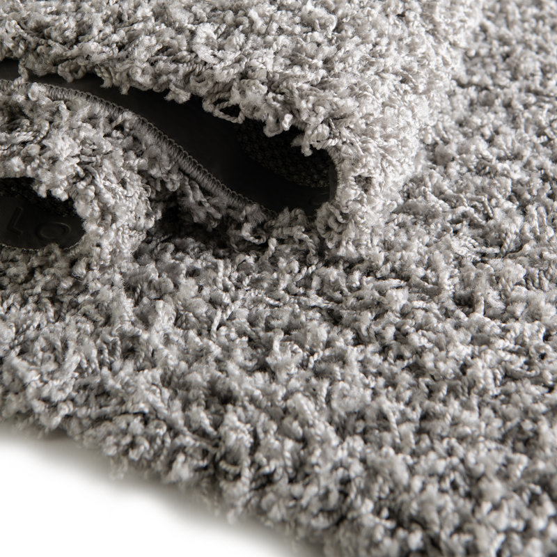 Tapis gris Renesha, Rond 8 pi 2 po