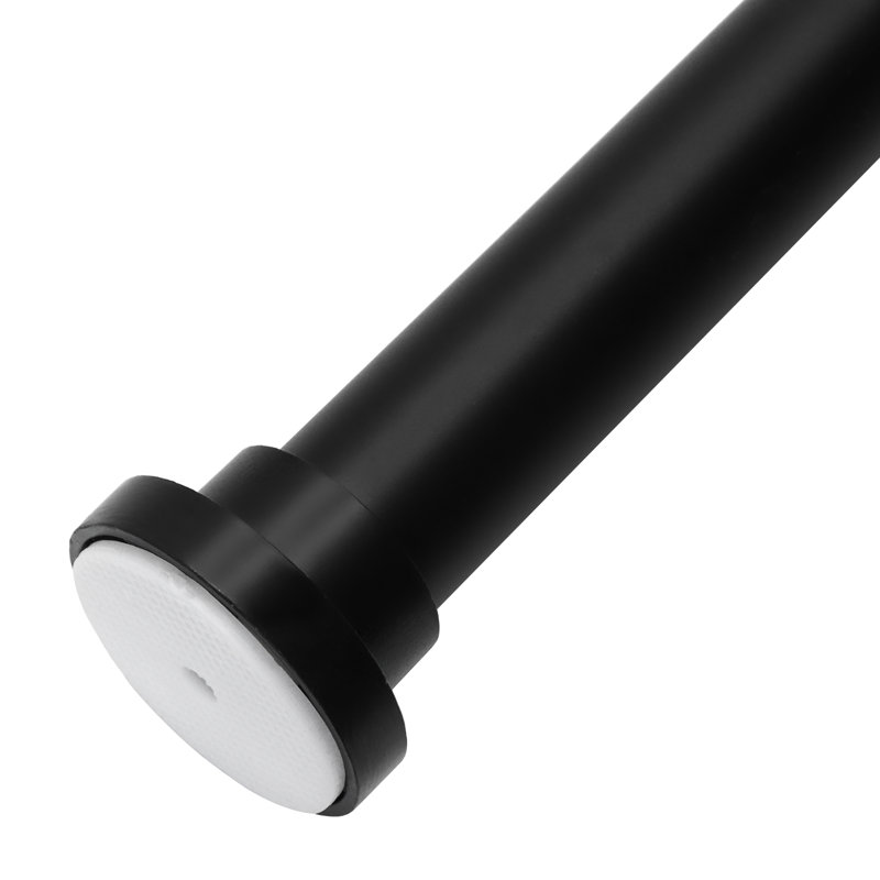 Tringle de tension réglable en métal de 1 po, Noir, 42" – 72"