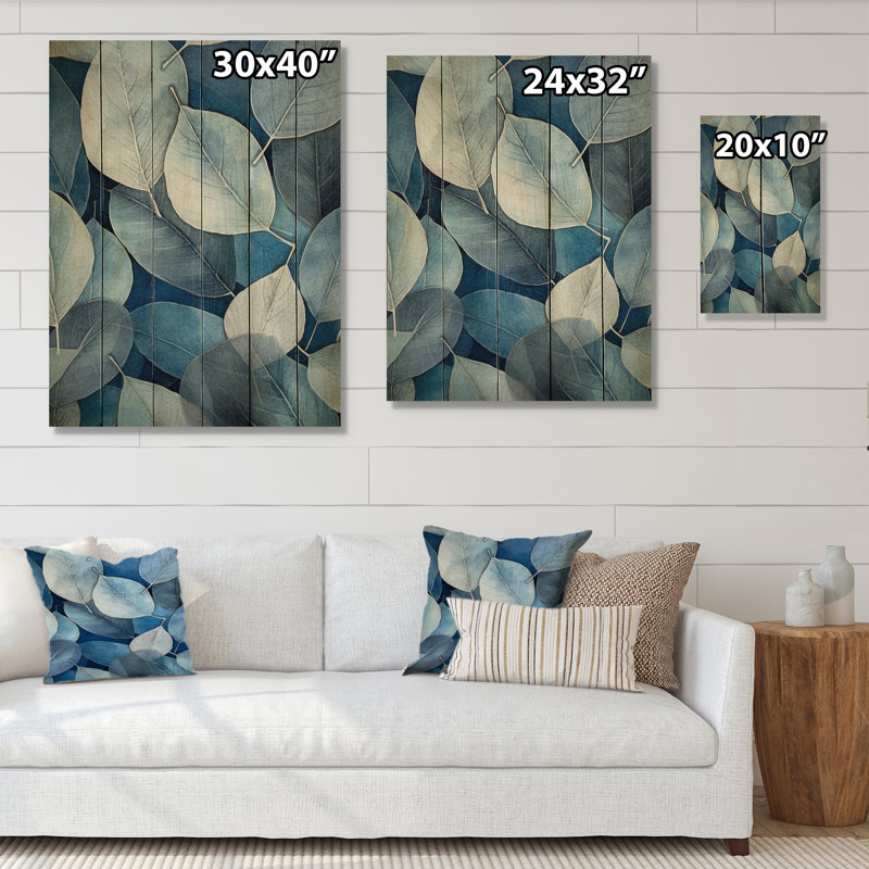 Jarrel Leafs Harmony sur impression sur bois, H 20 po x l 10 po x P 0,78 po