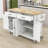 Dashane Kitchen Island Cart with Solid Wood Top, Adjustable Shelves and Cabinet-26266977