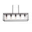 Luminaire suspendu carré / rectangulaire à 5 lumières pour îlot de cuisine-1756943847-1756943846