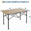 Table de camping pliante, table d'appoint enroulable en aluminium avec plateau résistant à la chaleur, structure en X robuste, pour les voyages en barbecue-987065383