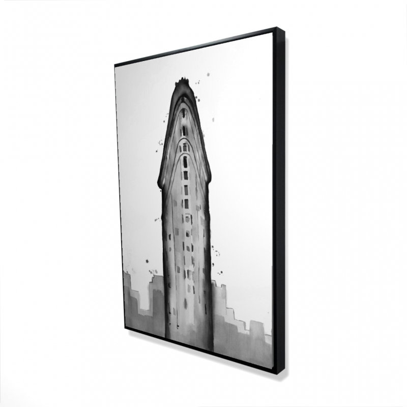 Toile noire Flatiron Building | Décoration intérieure