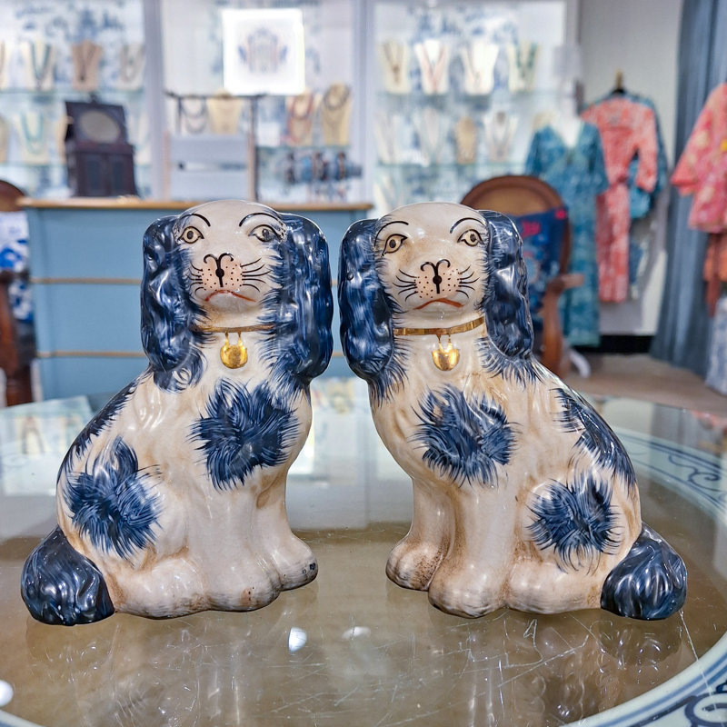 Staffordshire Small Dog Blue Pair