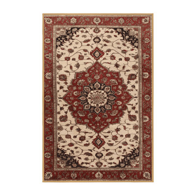 Machine Washable Persian Brown Area Rug