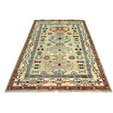 One-of-a-Kind 4' x 6'1" New Age Area Rug in Beige