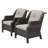 All-Weather PE Wicker Patio Armchair with Cushions&Fade Resistant (Set of 2)-1408866616