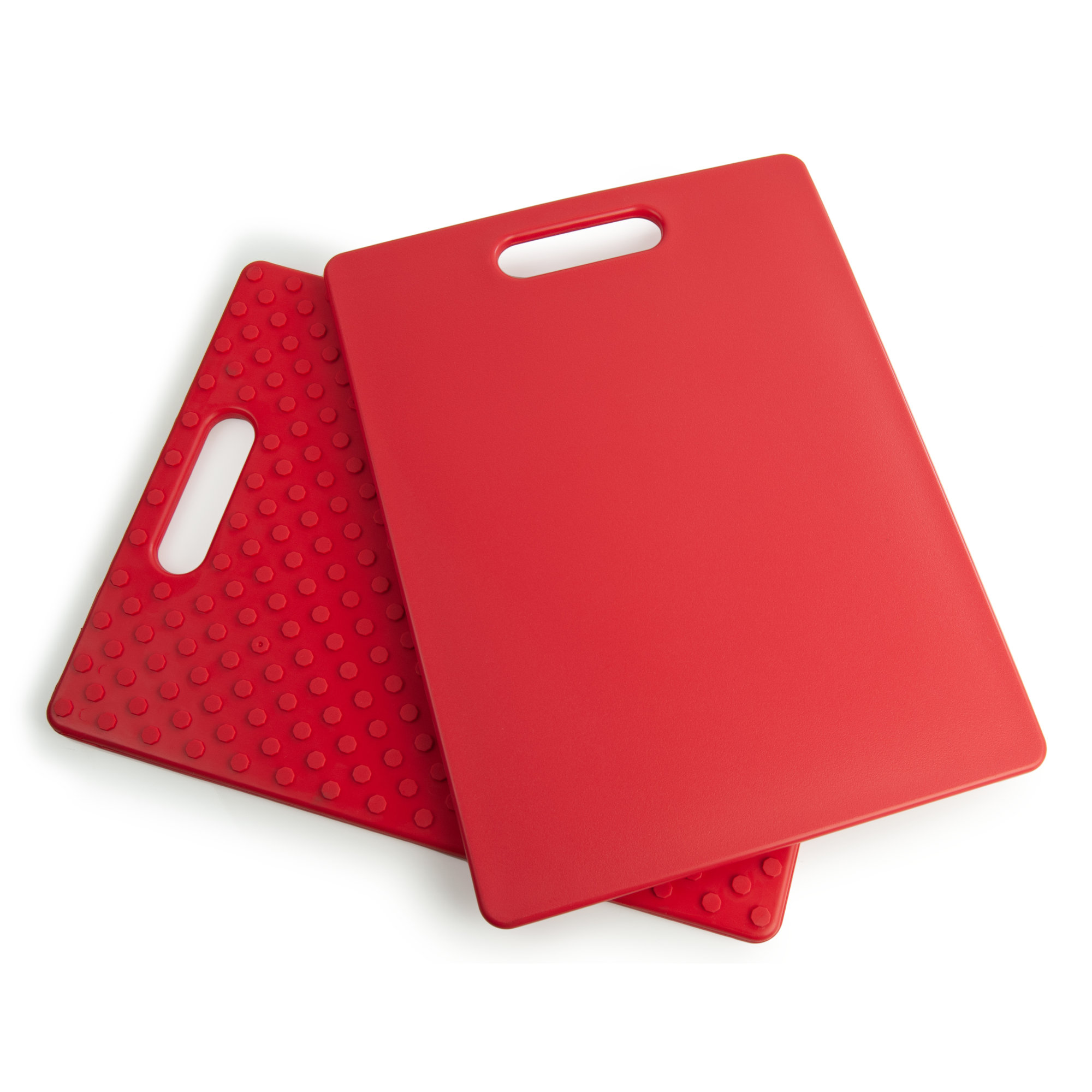 Farberware Large Plastic Cutting Board, 11x14-Inch, Red