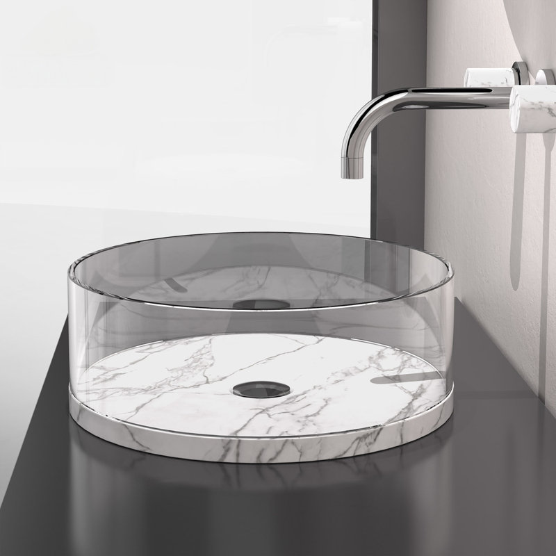 Cosmopolitan Circular Vessel Sink, White