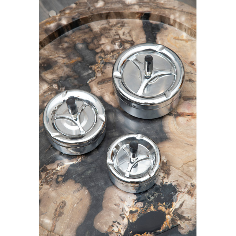 Stainless Steel Ashtray, Medium