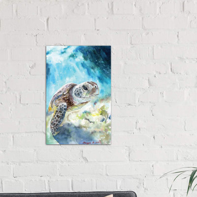 Sea Turtle by George Dyachenko - Wrapped Canvas Painting