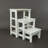 3 - Step Wood Lightweight Folding Step Stool-683113614