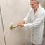 Barre de sécurité pour salle de bain en or 16 po avec poignée moletée antidérapante, conforme à l'ADA, paquet de 2-128533693-128533690