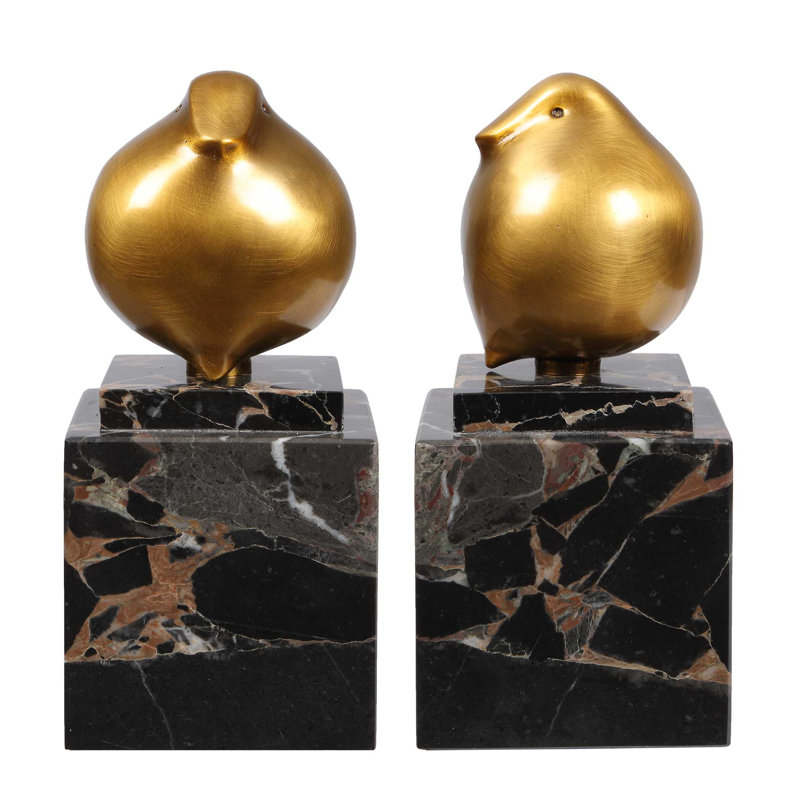 Figurines de pinson doré Uttermost