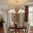 6-Light Chandelier with Pleated Fabric Shades and PVC Lining-1903637768