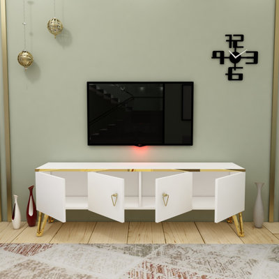 Mbagaya Unfinished TV Stand for TVs up to 50"