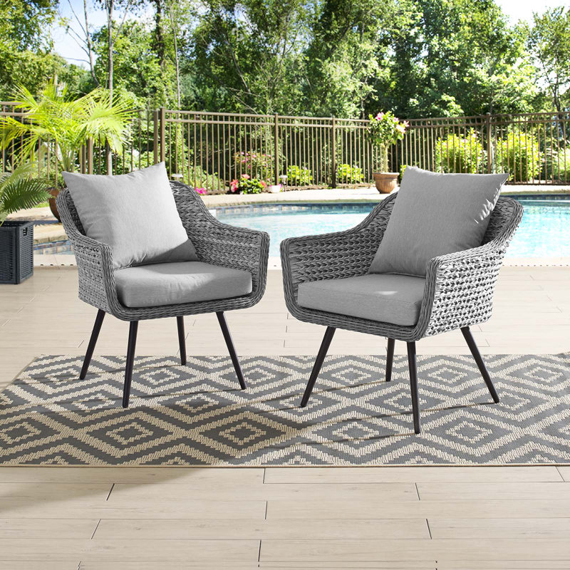 Modway Endeavor Armchair Outdoor Patio Wicker Rattan