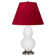 Small Double Gourd Accent Lamp - Sangria, Deep Patina Bronze - Lavender, Plum Shade