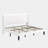 King Size Velvet Upholstered Platform Bed with Wingback Headboard and Wooden Slats-1735546494-1735546480