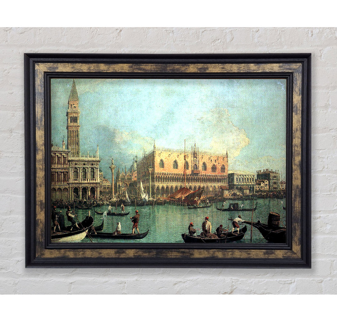 Canaletto Palazzo Ducale - Einzelner Bilderrahmen Kunstdrucke