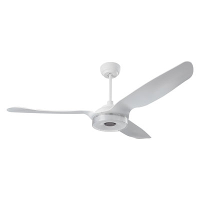 Ventilateur de plafond à DEL 56 po à 3 pales avec télécommande et ensemble d'éclairage inclus 