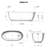 Ruvati 59-inch epiStone Solid Surface Oval Freestanding Bath Tub Canali-88153906