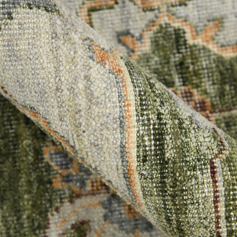 Wool Geometric Area Rug, Rectangle 2' x 3'